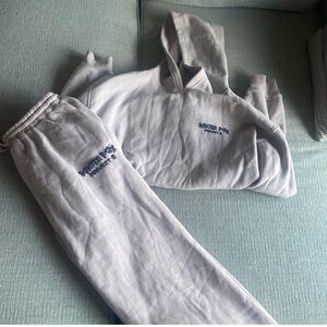 White Fox Sweat Suit
